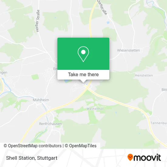 Shell Station map