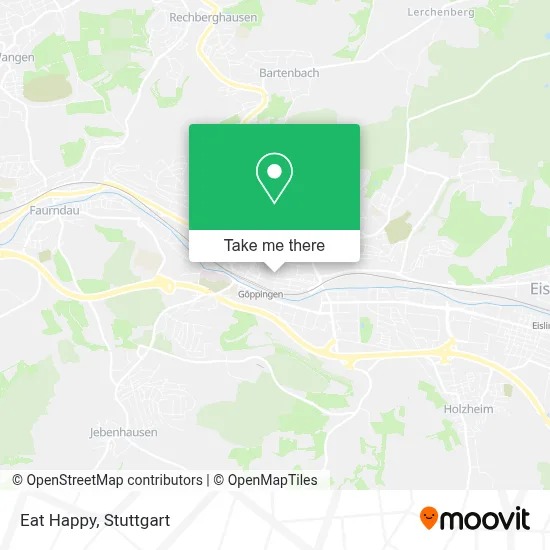 Eat Happy map