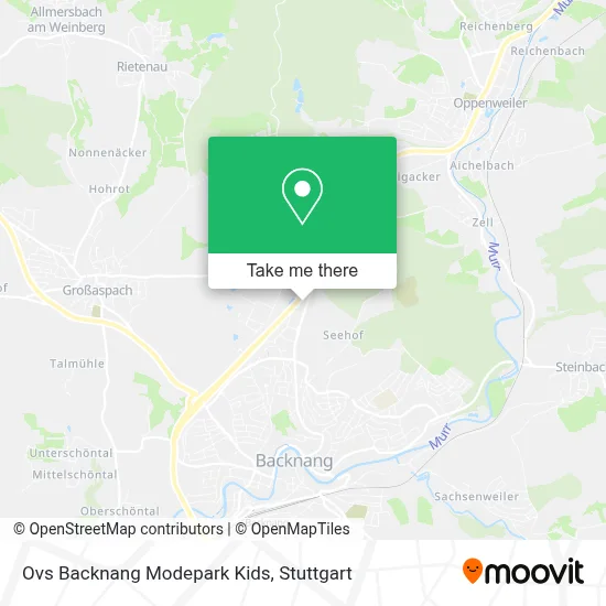 Ovs Backnang Modepark Kids map