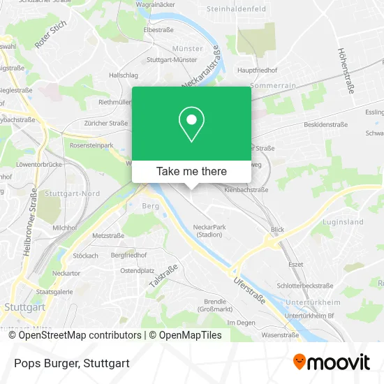Pops Burger map