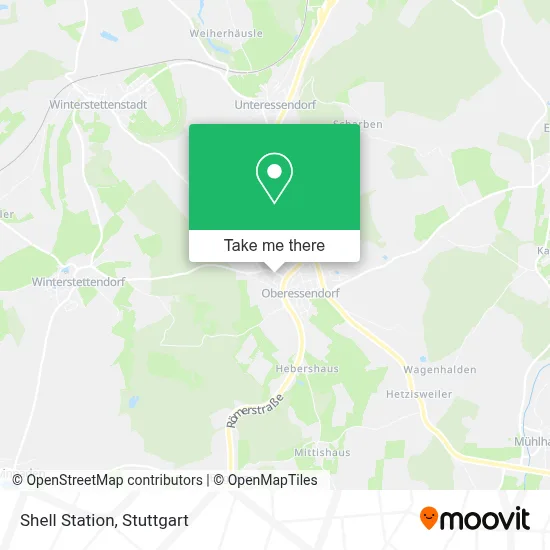Shell Station map