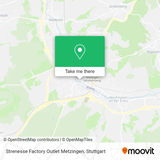 Strenesse Factory Outlet Metzingen map
