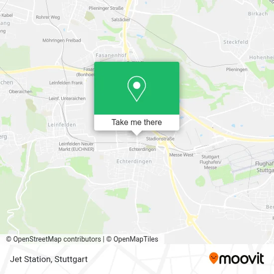 Jet Station map