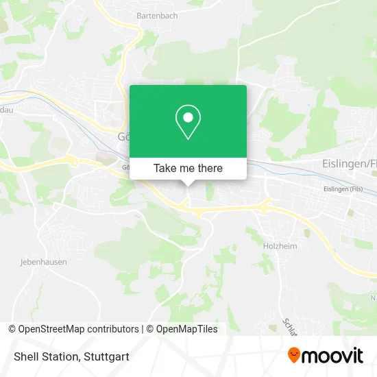 Shell Station map