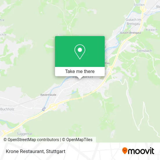 Restaurant Krone map