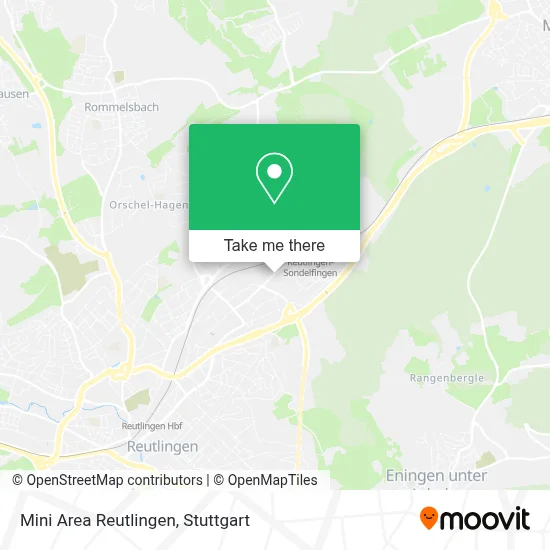Mini Area Reutlingen map