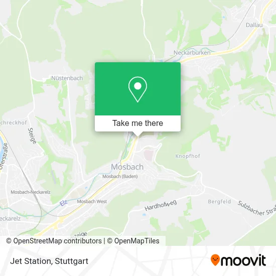 Jet Station map