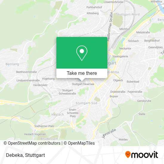 Debeka map