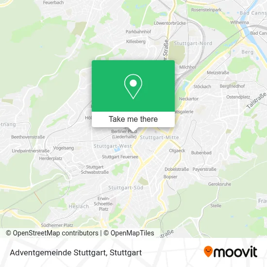 Adventgemeinde Stuttgart map