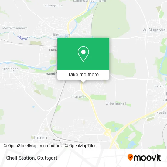 Shell Station map