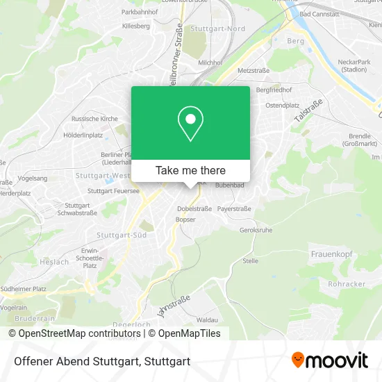 Offener Abend Stuttgart map