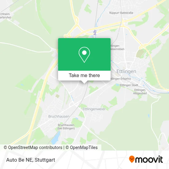 Auto Be NE map