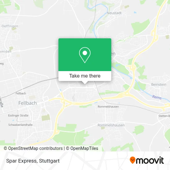 Spar Express map