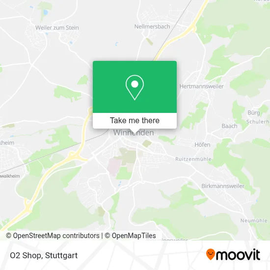 O2 Shop map