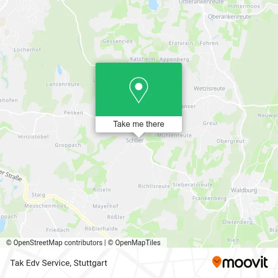 Tak Edv Service map