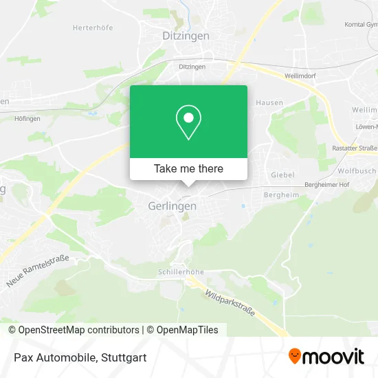 Pax Automobile map