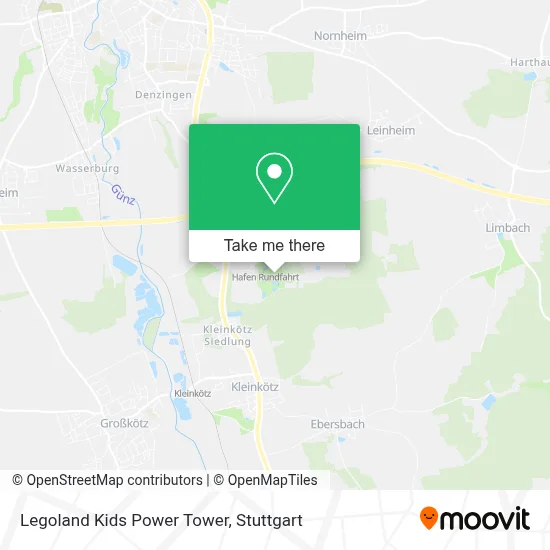 Legoland Kids Power Tower map