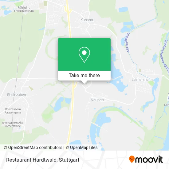 Restaurant Hardtwald map