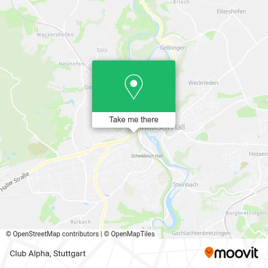 Club Alpha map