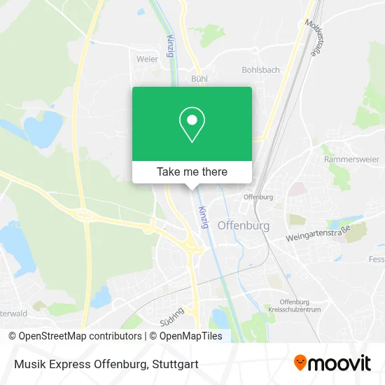 Musik Express Offenburg map