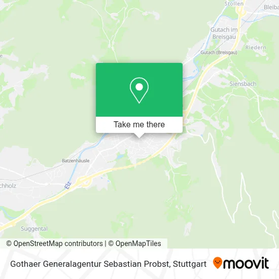 Gothaer Generalagentur Sebastian Probst map