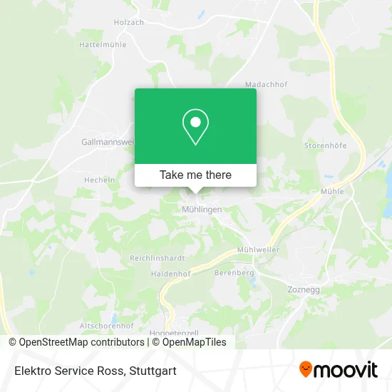 Elektro Service Ross map