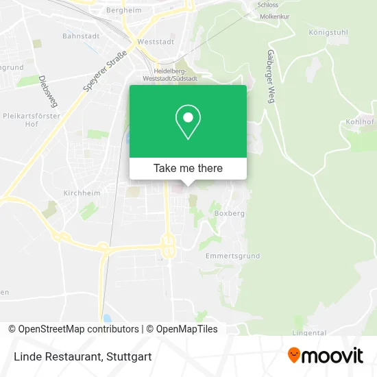 Linde Restaurant map