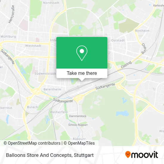 Balloons Store And Concepts map