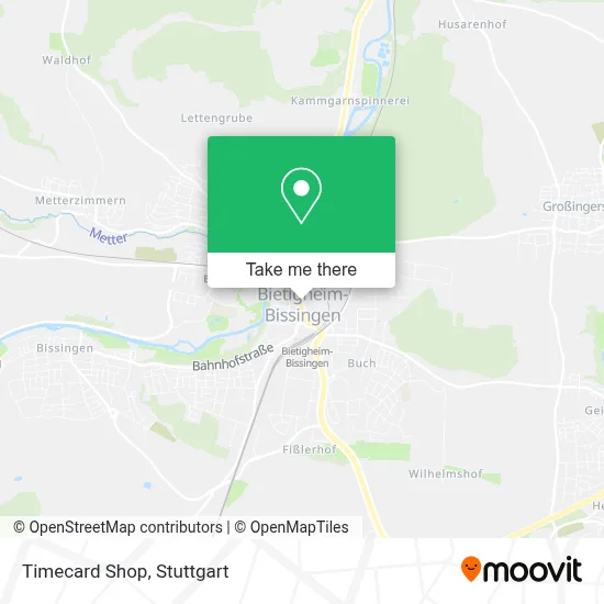 Timecard Shop map