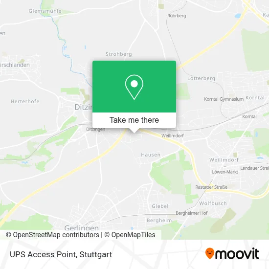 Ups Access Point map