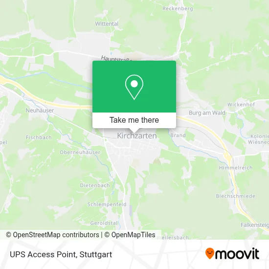 Ups Access Point map