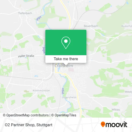 O2 Partner Shop map