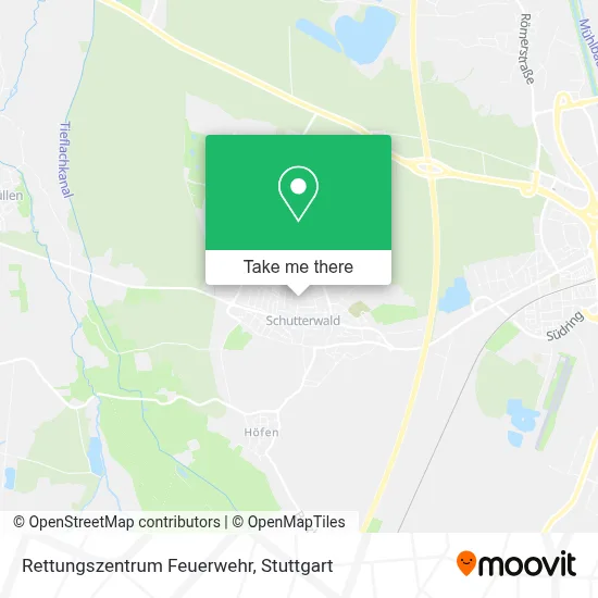 Rettungszentrum Feuerwehr map