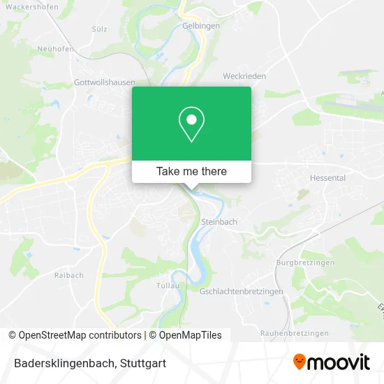 Badersklingenbach map
