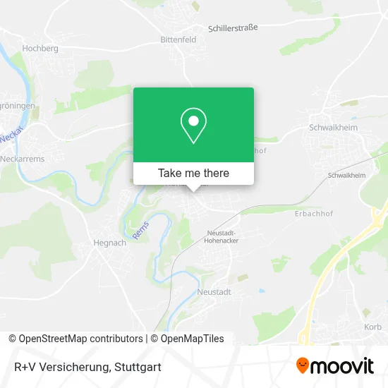 R+V Versicherung map