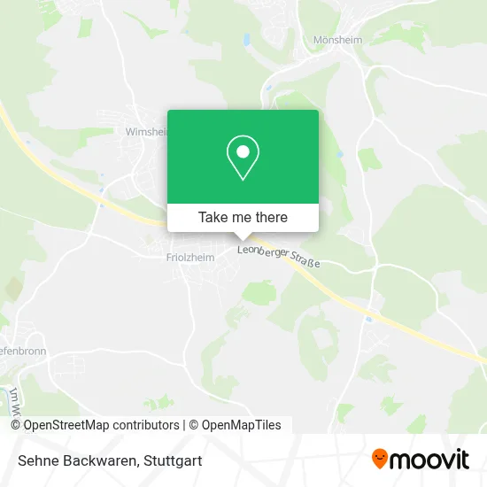 Sehne Backwaren map