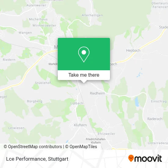 Lce Performance map