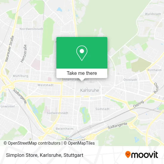 Simplon Store, Karlsruhe map