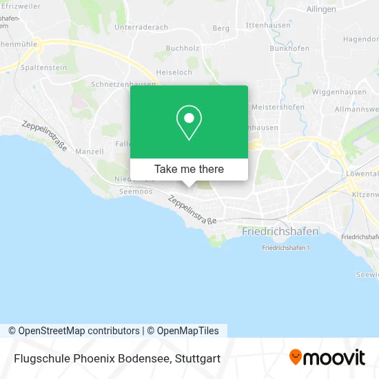 Flugschule Phoenix Bodensee map