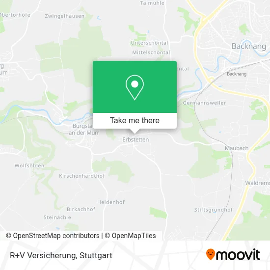 R+V Versicherung map