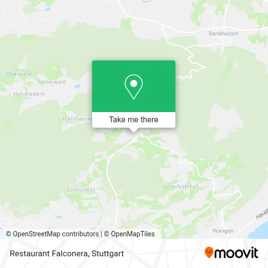 Restaurant Falconera map