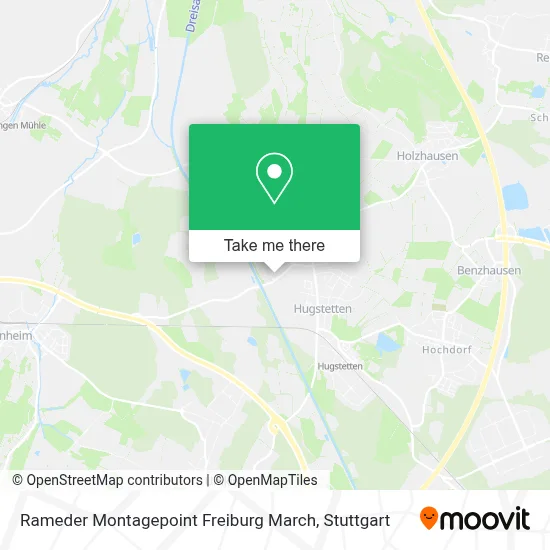 Rameder Montagepoint Freiburg March map