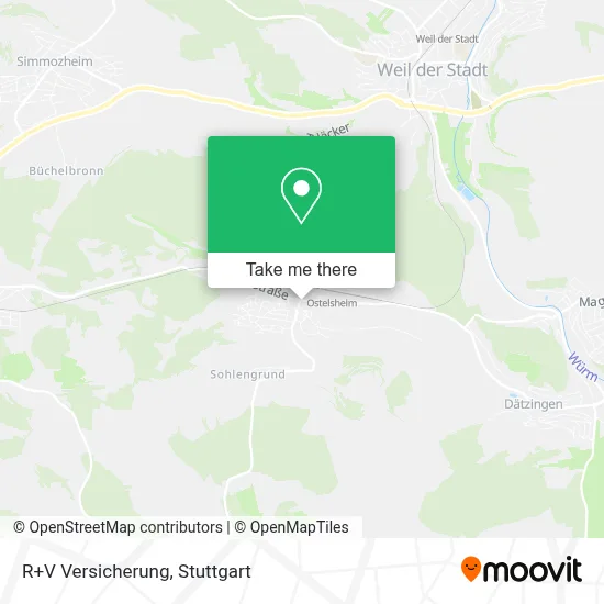 R+V Versicherung map