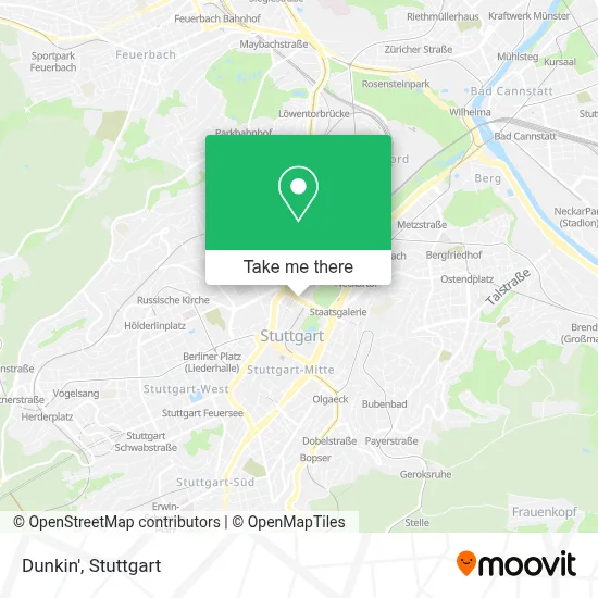 Dunkin' map
