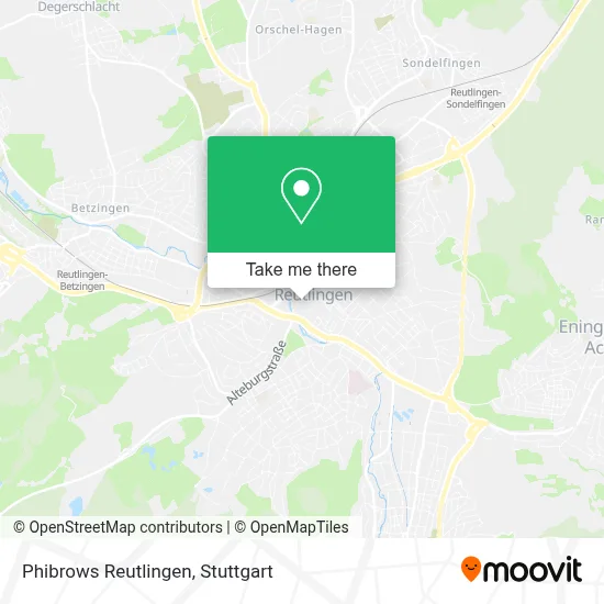Phibrows Reutlingen map