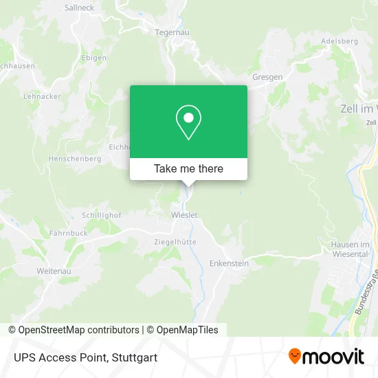 Ups Access Point map