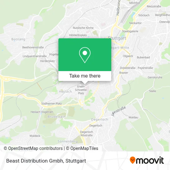 Beast Distribution Gmbh map