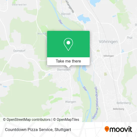 Countdown Pizza Service map