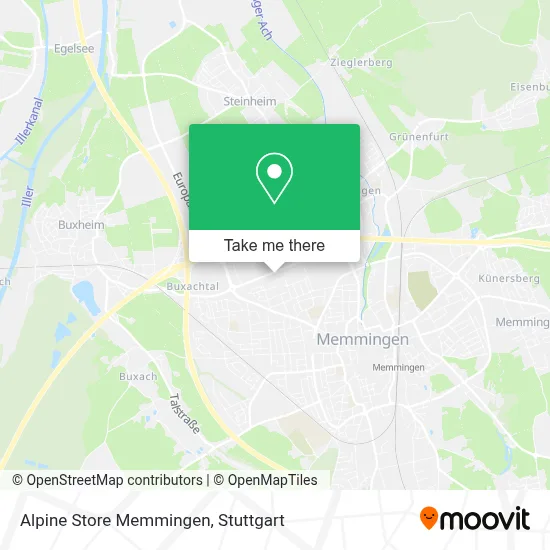 Alpine Store Memmingen map