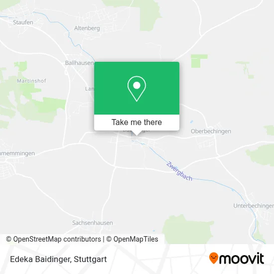 Edeka Baidinger map